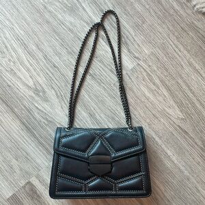 Black studded purse